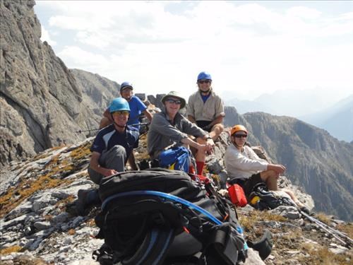 Summit of West Ridge of Mt. Cory David, Peter, Norman, Gary, Harold