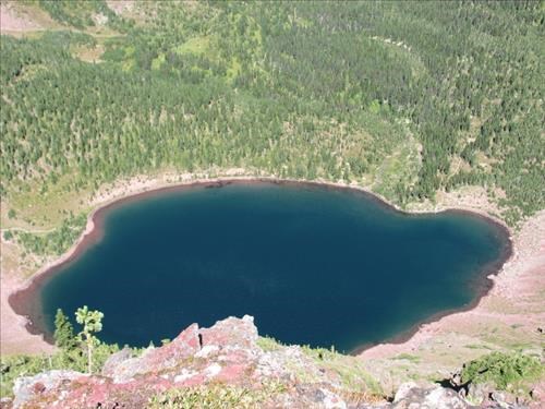 Cobalt Lake from Two Medicine Pass ridge