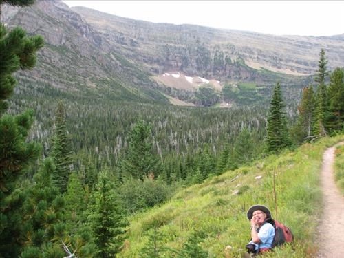 Coordinator cavorts in huckleberry heaven below Old Man Lake