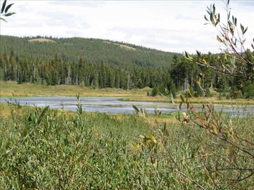 Three Bears Lake in Marias Pass on Continental Divide National Scenic Trail