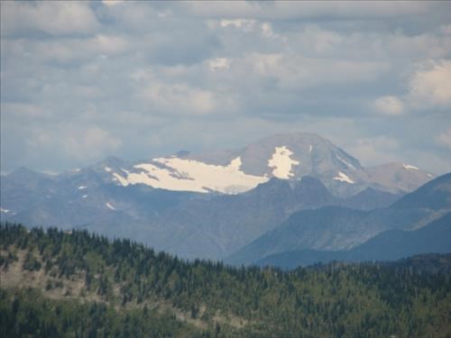 Harrison Glacier on Mount Jackson viewed from Forster Mountain