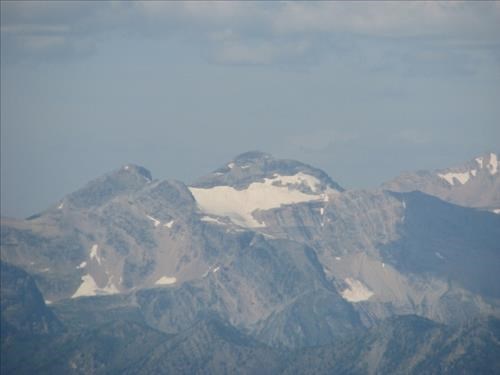 Stanton Glacier on Great Northern Mountain seen from Elk Mountain