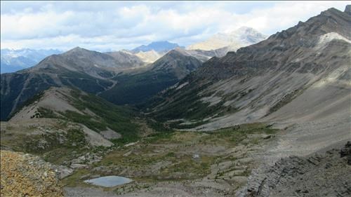 Wolverine Valley from Purple Peak Wolverine Valley from Purple Peak