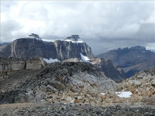 Looking west, Dolomite Peak at far right