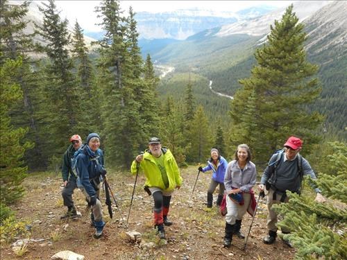Bill, Susan, Ivan, Suzy, Rosanne, Philip.. Hills behind of Mosquito CG