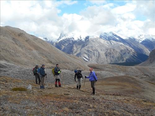 Bill, Susan, Ivan, Rosanne, Suzy at Molar Pass col