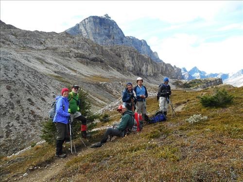 on the south molar pass trail, finally we are on normal trail.