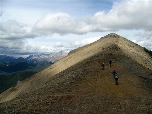 Near Bishop's ridge summit