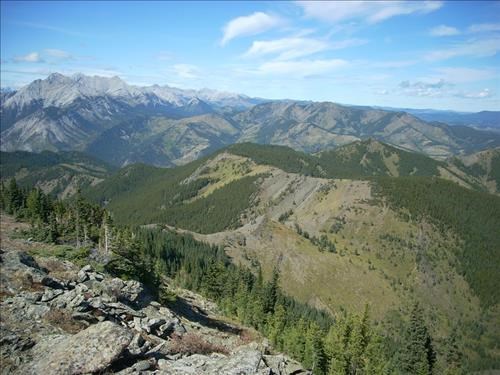 Middle section of Zephyr ridge taken from the high point