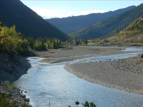 Highwood River where we crossed
