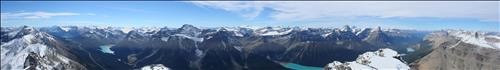 Panorama from Assiniboine to Columbia