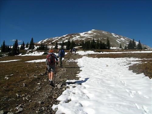 Most of the snow was gone