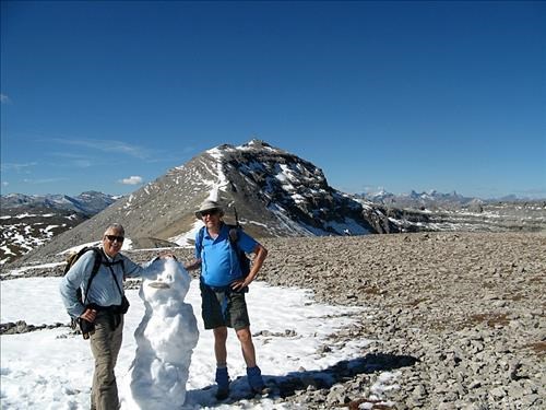 John and Ron posing with their masterpiece