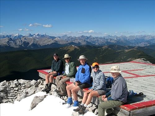 At the summit helipad