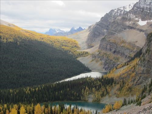 Twin Lakes with Gibbon Pass beyond
