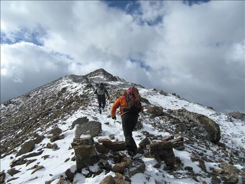 Heading up Highwood Ridge