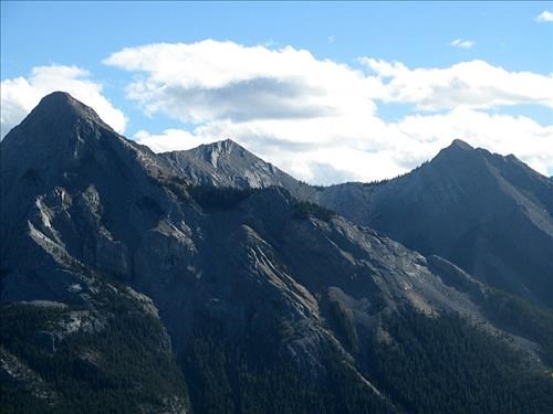 Three Baldies across the valley