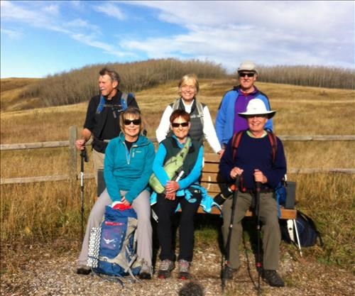 front: Barb, Kathy, Carl. back: Bill, Madeleine, Ron