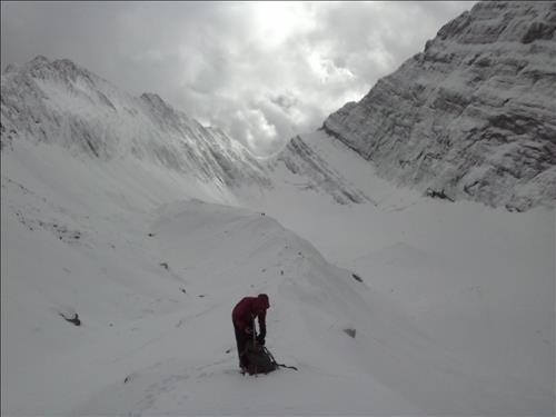 Near the end of the Moraine