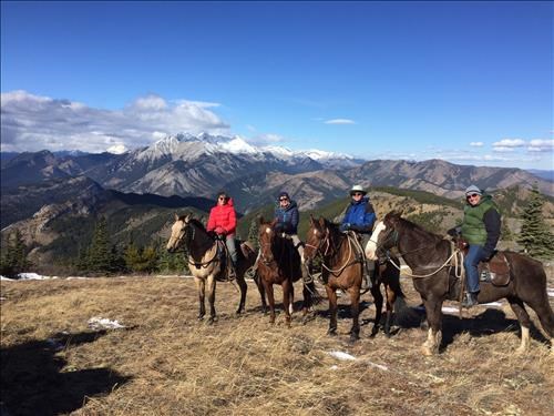 Yolande, Susan, Evan and Bill on Zephyr Ridge