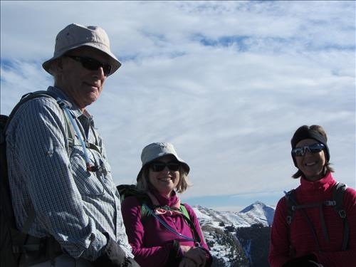 {154 Philip Creery}, {1566 Jane Cary} & {152 Rosanne Cadieux}; Moose Mtn in distance
