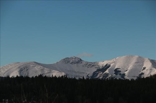 Moose Mountain under a crisp blue sky