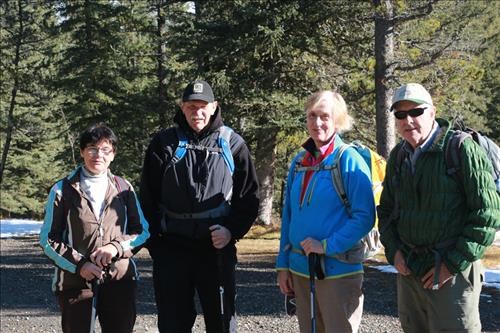 Group at lunch stop