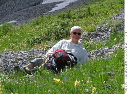 Alastair in the meadows