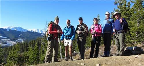 Dave, Francisco, Bruce, Brenda, Ron & Carl at west end of Merlin View