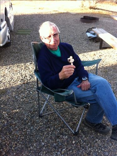 November camping means ice cream bars!