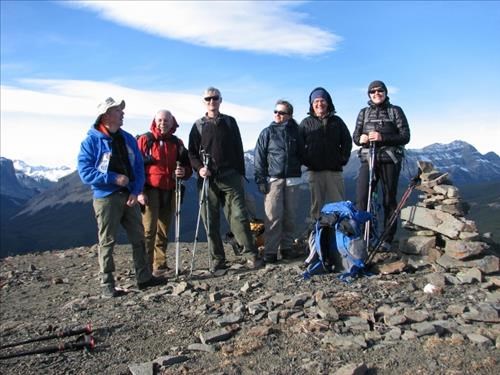 Lenard, Mike, Peter, Zora, Laszlo, Teresa on Mount Hoffmann summit