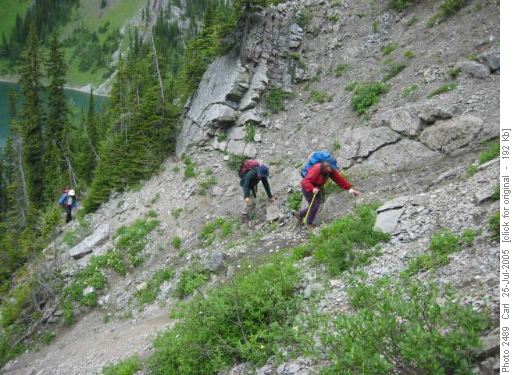 Taiga Viewpoint--gully crossing