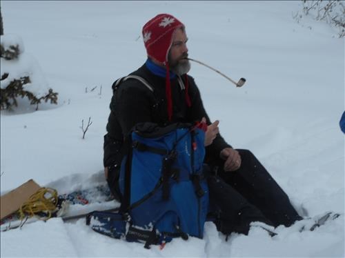 Norwegian avalanche troll waiting to pounce on a victim