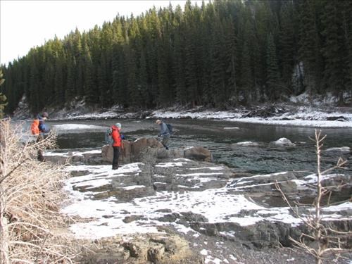 On the banks of the Elbow River