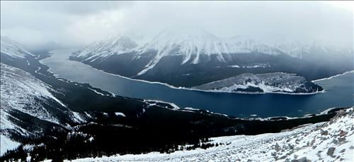Pano of Spray Lakes.