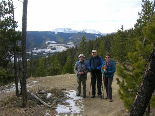 Lenard, Joe and Barb at viewpoint near our lunch spot