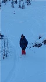 {471 Manfred Czechak} skiing at Hero Knob