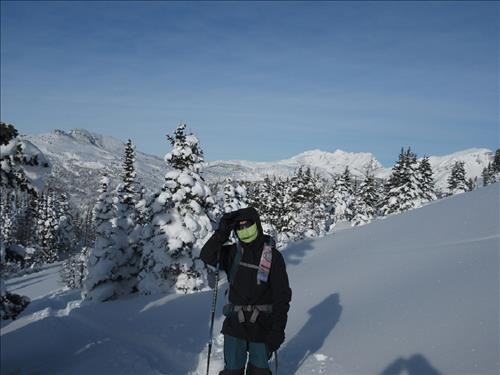{168 si ga} skinning up Quartz Ridge