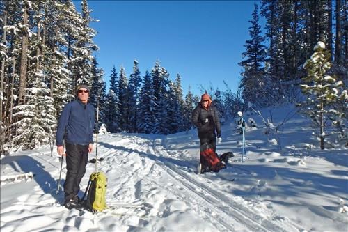 Mike and John near the far end of the Telephone Loop