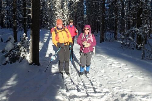 John, Ron and Barb on Logger's Loop