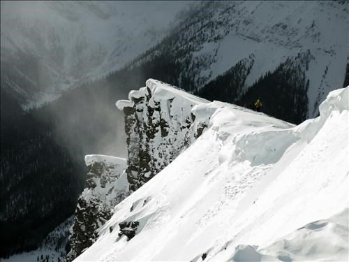 Looking down on the ridge as we head home. Photo by Richard.