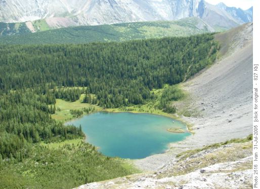 Elk Lake from ridge