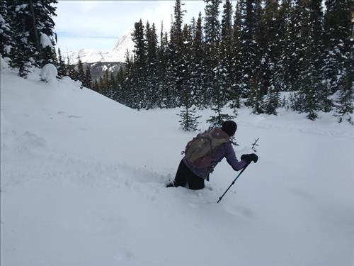 Even going downhill proved a challenge at times