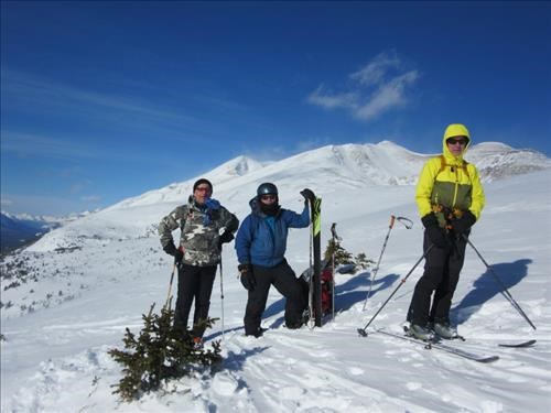 Carl, Kevin, and Damian on the sunny side of the valley.