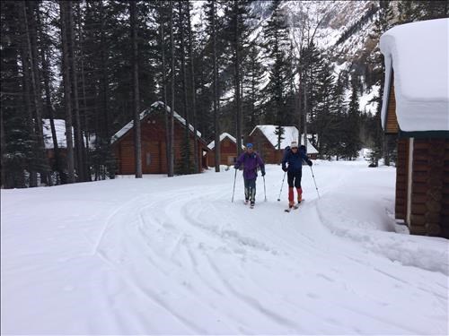 Manfred and David skinning up the Mt Field approach