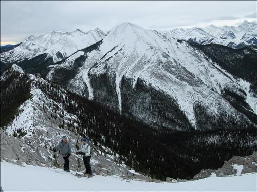 Rosanne and Philip with Midnight Peak in the background