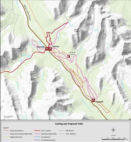 Sawmill: new snowshoe trails