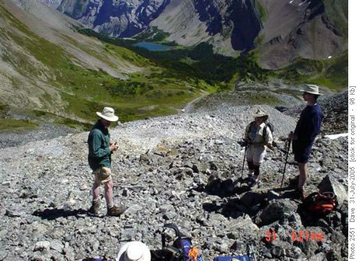 Lunch views of Ribbon Lake and Mount Kidd