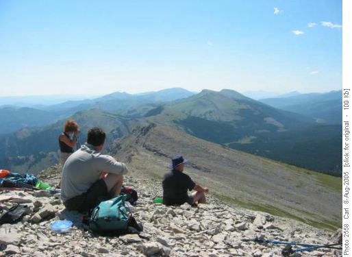 Lunch on Sentinel Peak