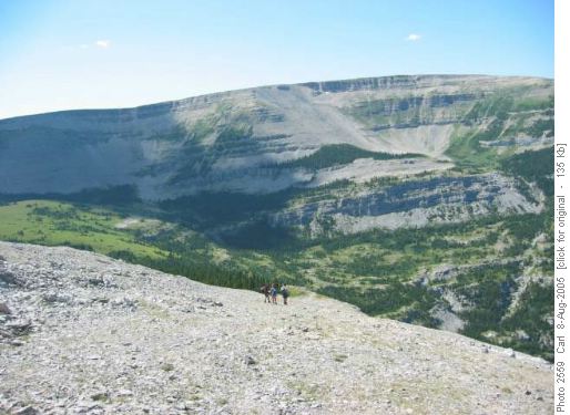 Sentinal Pass from Sentinal Peak